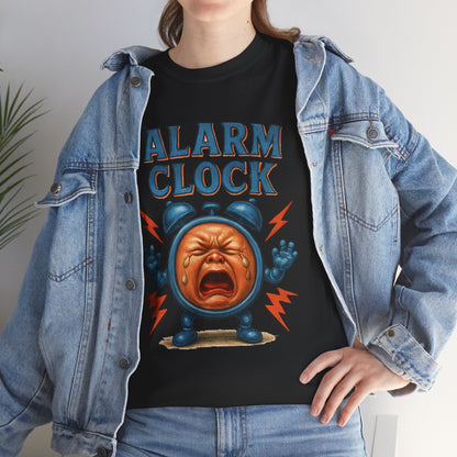 Alarm Clock crying face Tee | Funny Retro Alarm Clock design