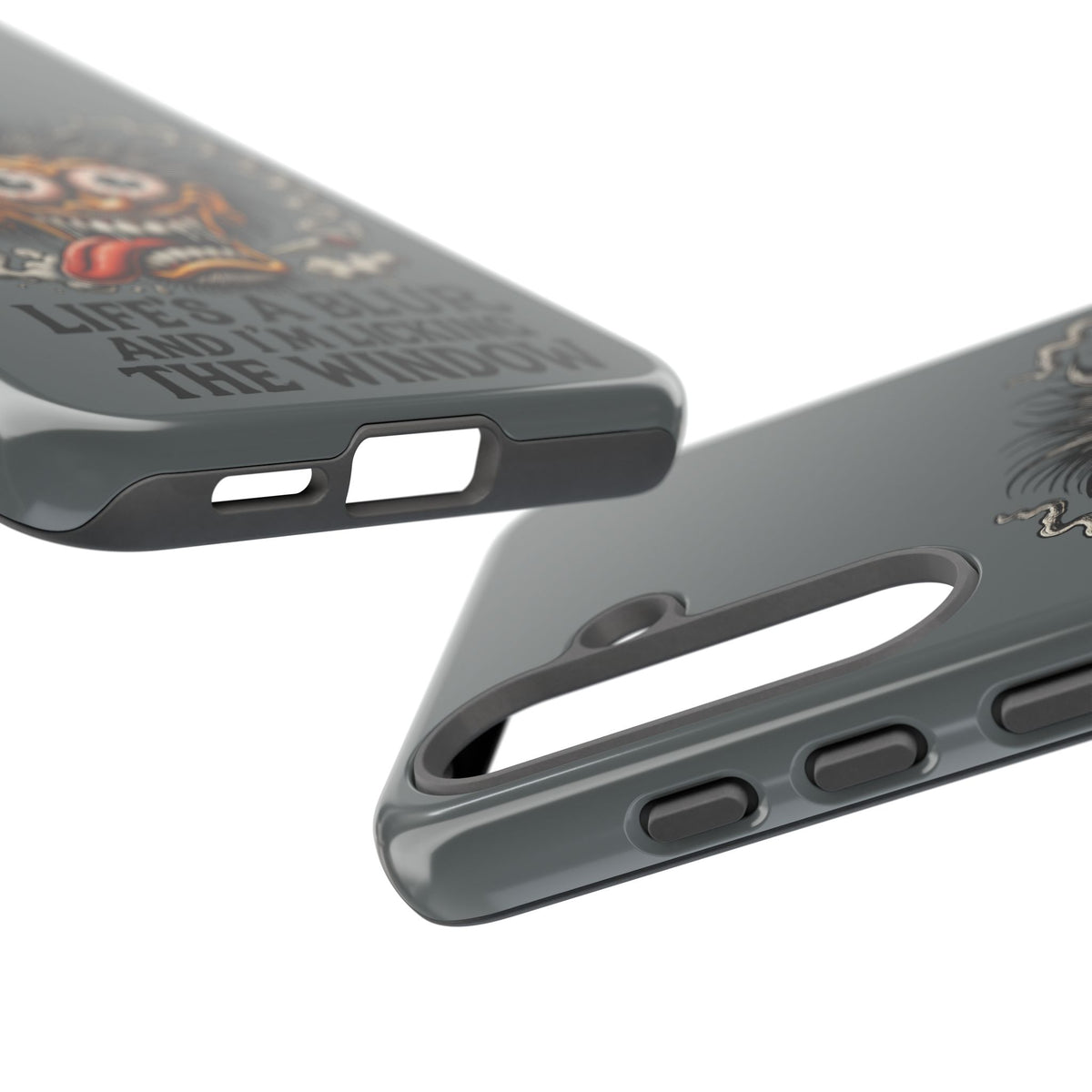 Phone Case — 'Life's a Blur and I'm Licking the Window' Funky Monster Graphic