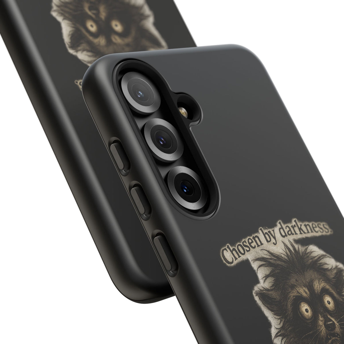 Phone Case - "Chosen by Darkness (Or Maybe Just Rabies)" Cute Creepy Retro Creature Protective Case