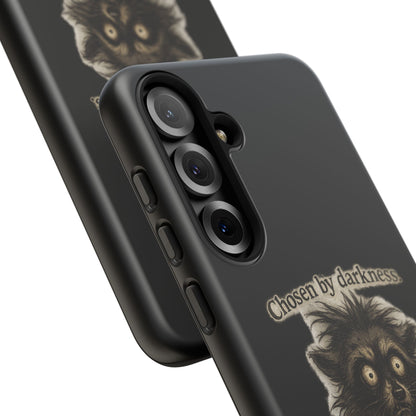 Phone Case - "Chosen by Darkness (Or Maybe Just Rabies)" Cute Creepy Retro Creature Protective Case