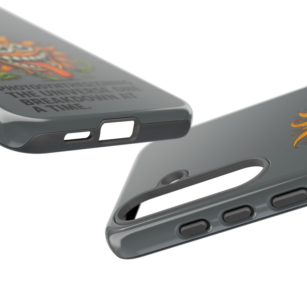 Funny Monster Sunflower Phone Case — "Photosynthesizing the Universe One Breakdown at a Time"