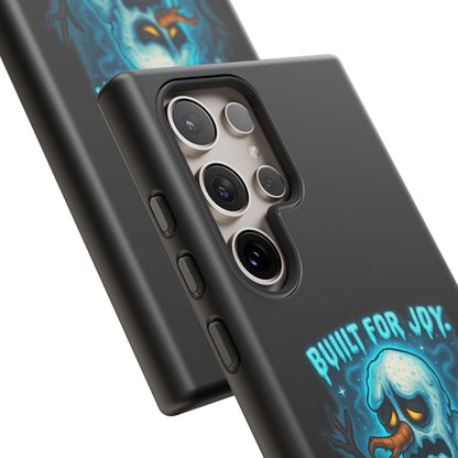 Phone Case — 'Built for Joy, Melting in Sorrow' Blue Melting Snowman Protective Case