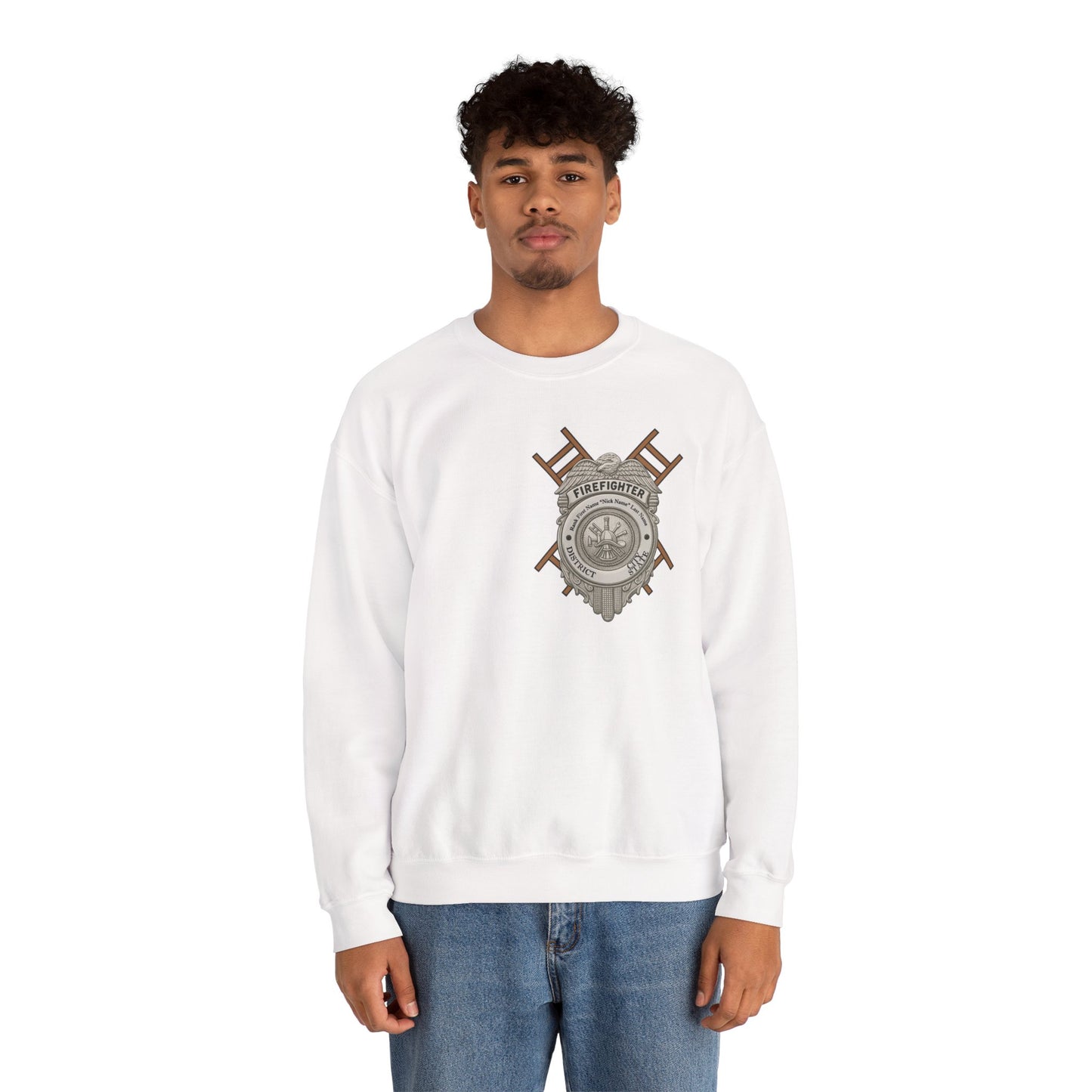 Courage Under Fire Strength in the Smoke Crewneck Sweatshirt