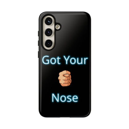Got Your Nose Phone Case — Funny Neon Fist Design
