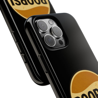Poopsi Retro Logo Phone Case — Funny Vintage Soda-Inspired iPhone Cover