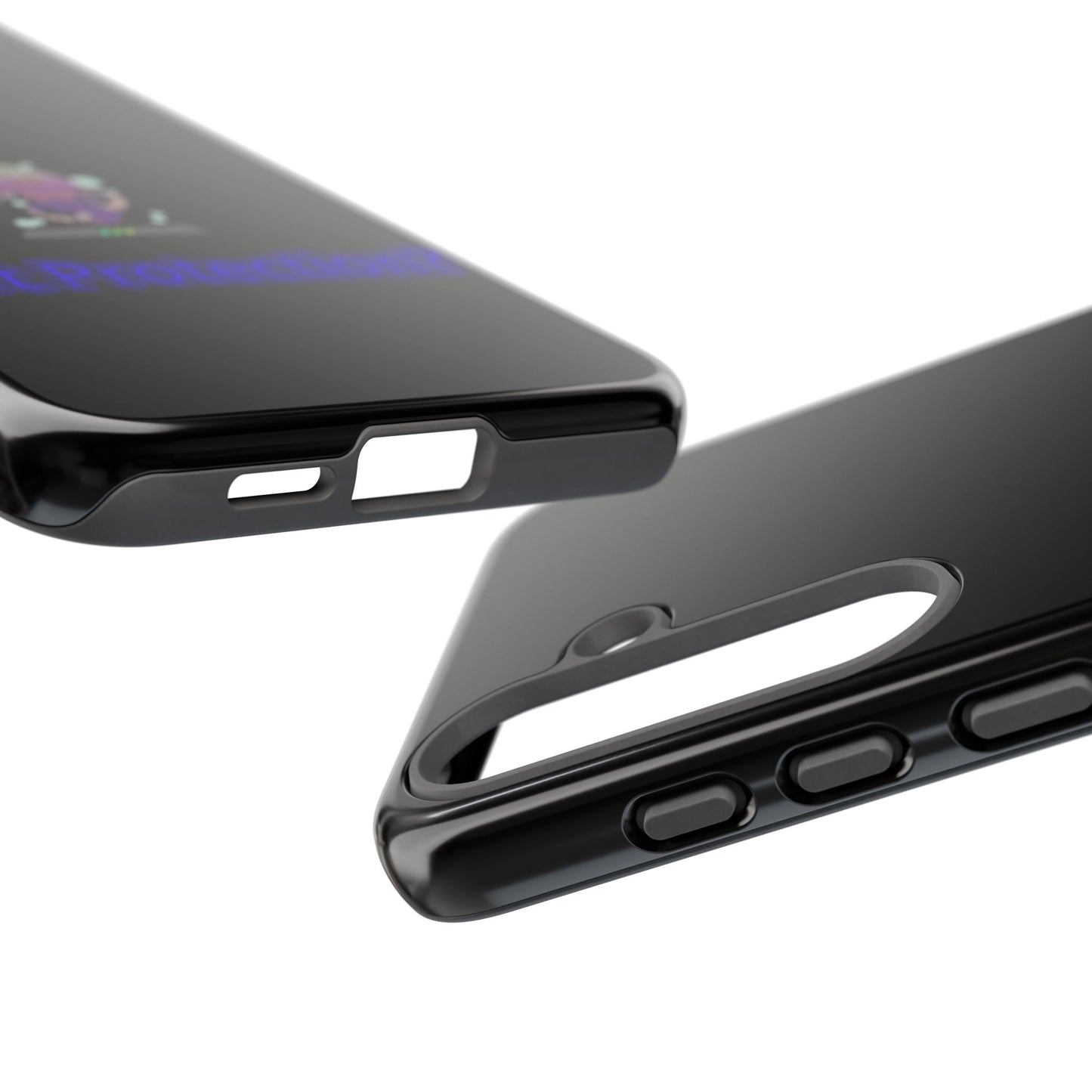 Phone Case — 'Got Protection?' Cute Purple Alien Anti-Shock Protective Cover