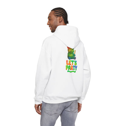 Hoodie — Colorful 'Let's Party' Gummy Bear Graphic Hoodie