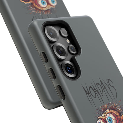 Mondays Zombie Character Phone Case – Funny Groggy Coffee Phone Cover