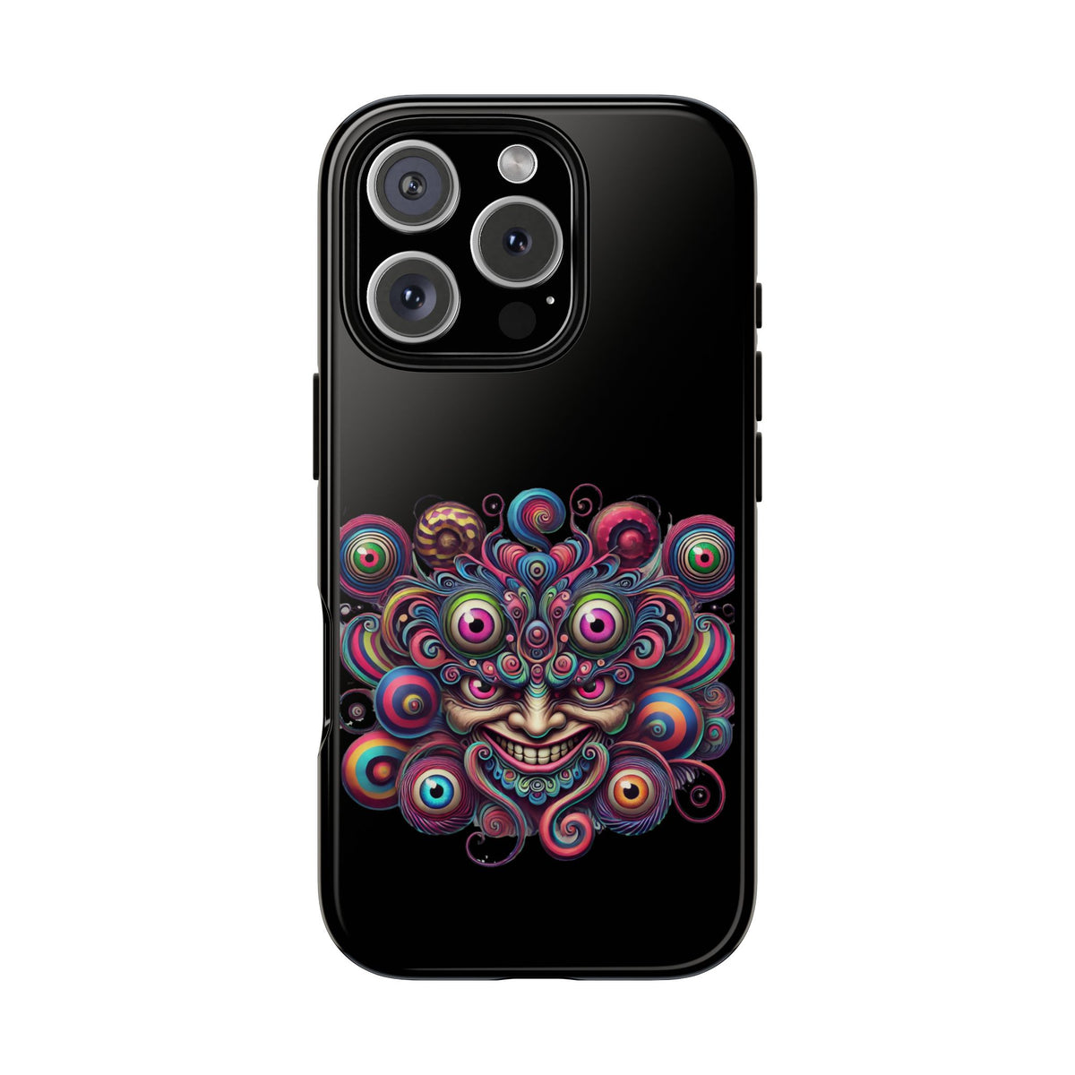 Psychedelic Smiling Eye Cluster Phone Case