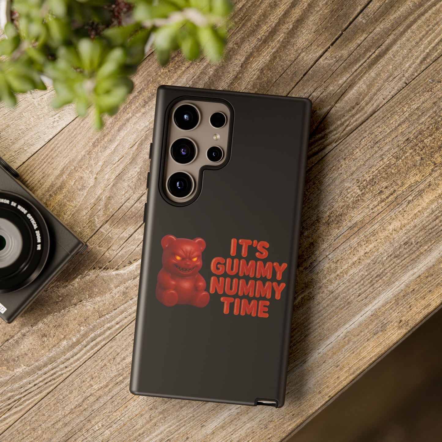 Phone Case — "It's Gummy Nummy Time" Red Gummy Bear Protective Case