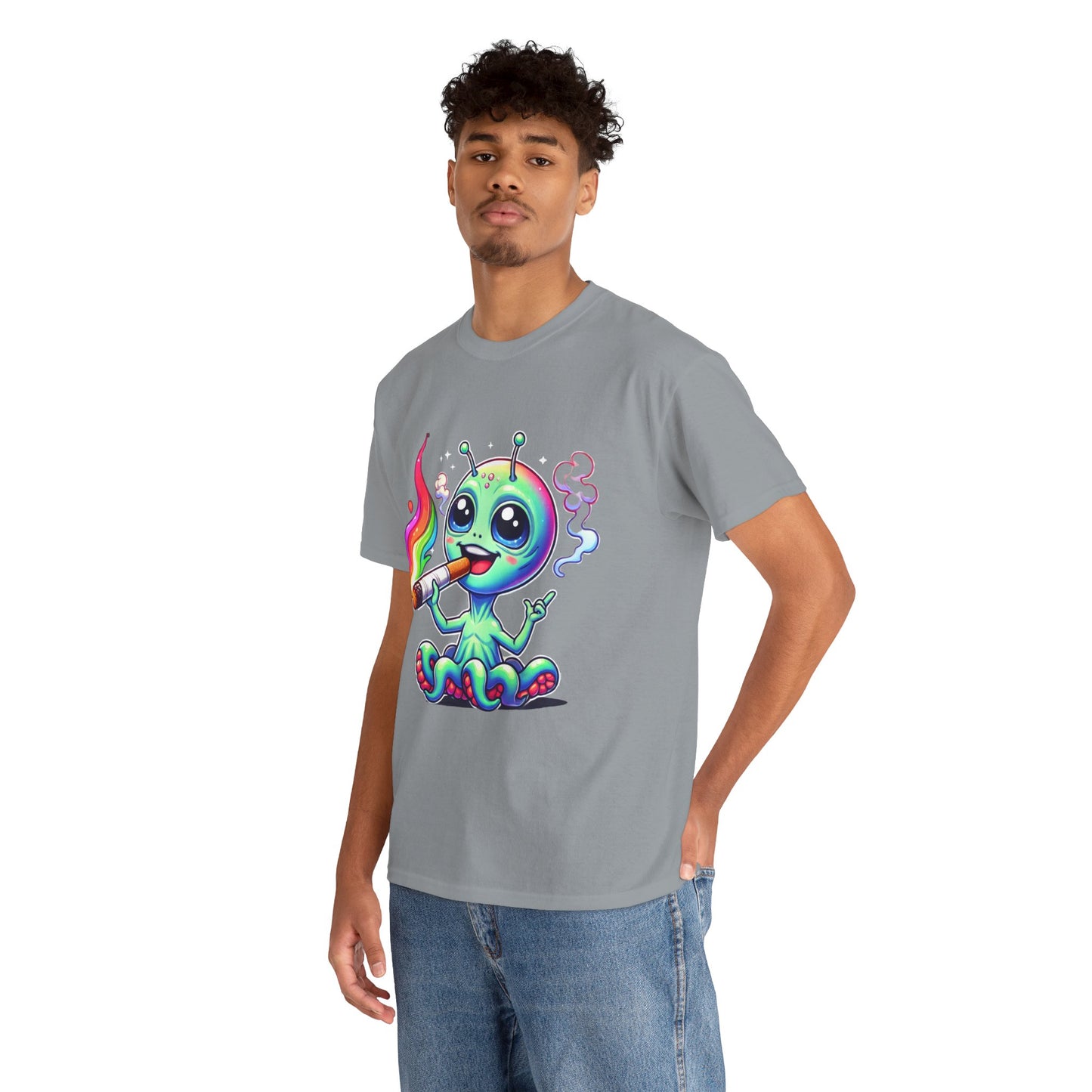 Colorful Alien Tee - Fun Graphic Tee