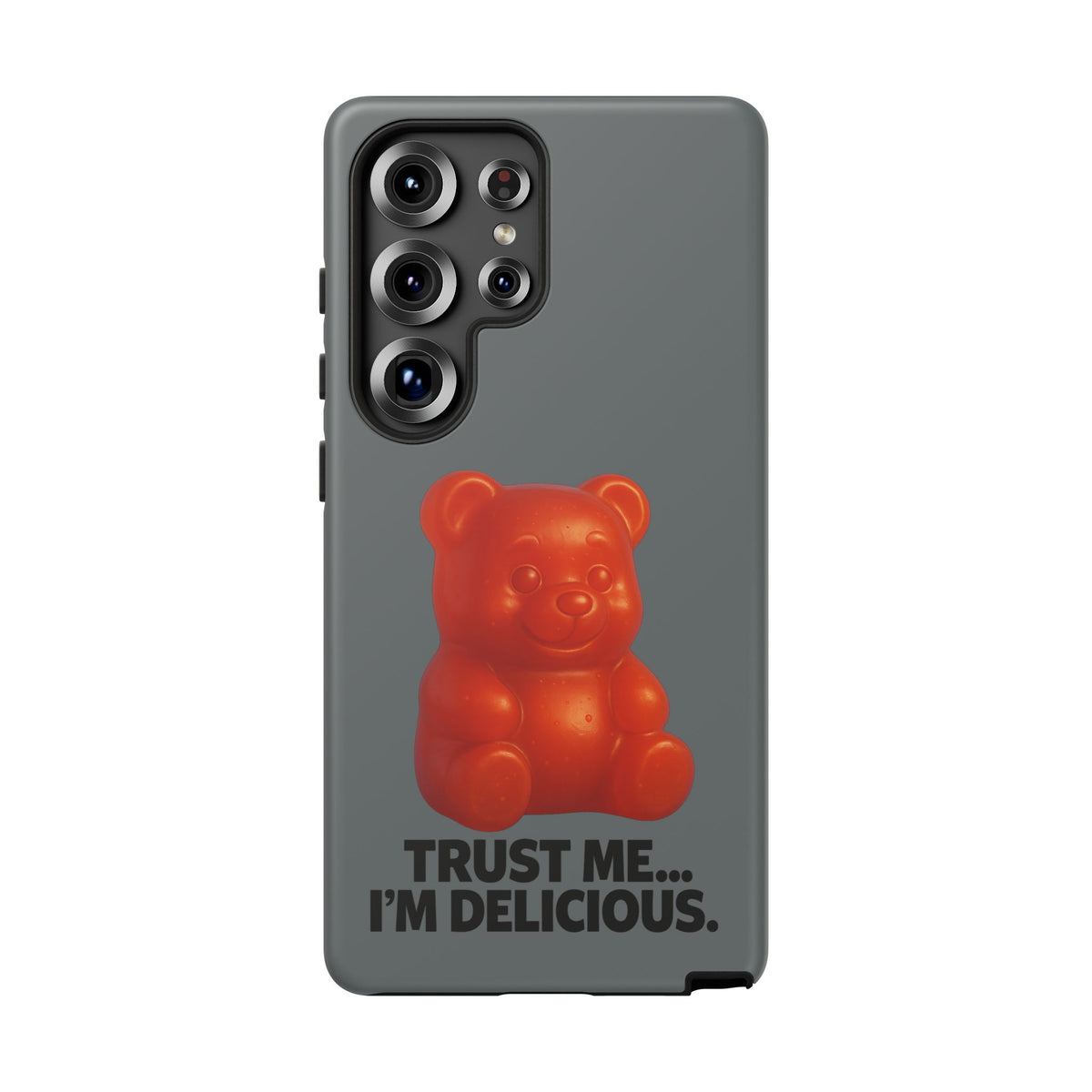 Phone Case — Red Gummy Bear 'Trust Me... I'm Delicious' Protective Case