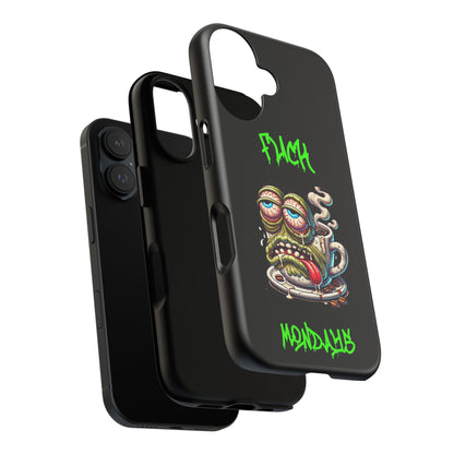 Phone Case — "F*** Monday" Grotesque Coffee Monster Shock Art