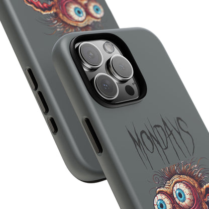 Mondays Zombie Character Phone Case – Funny Groggy Coffee Phone Cover