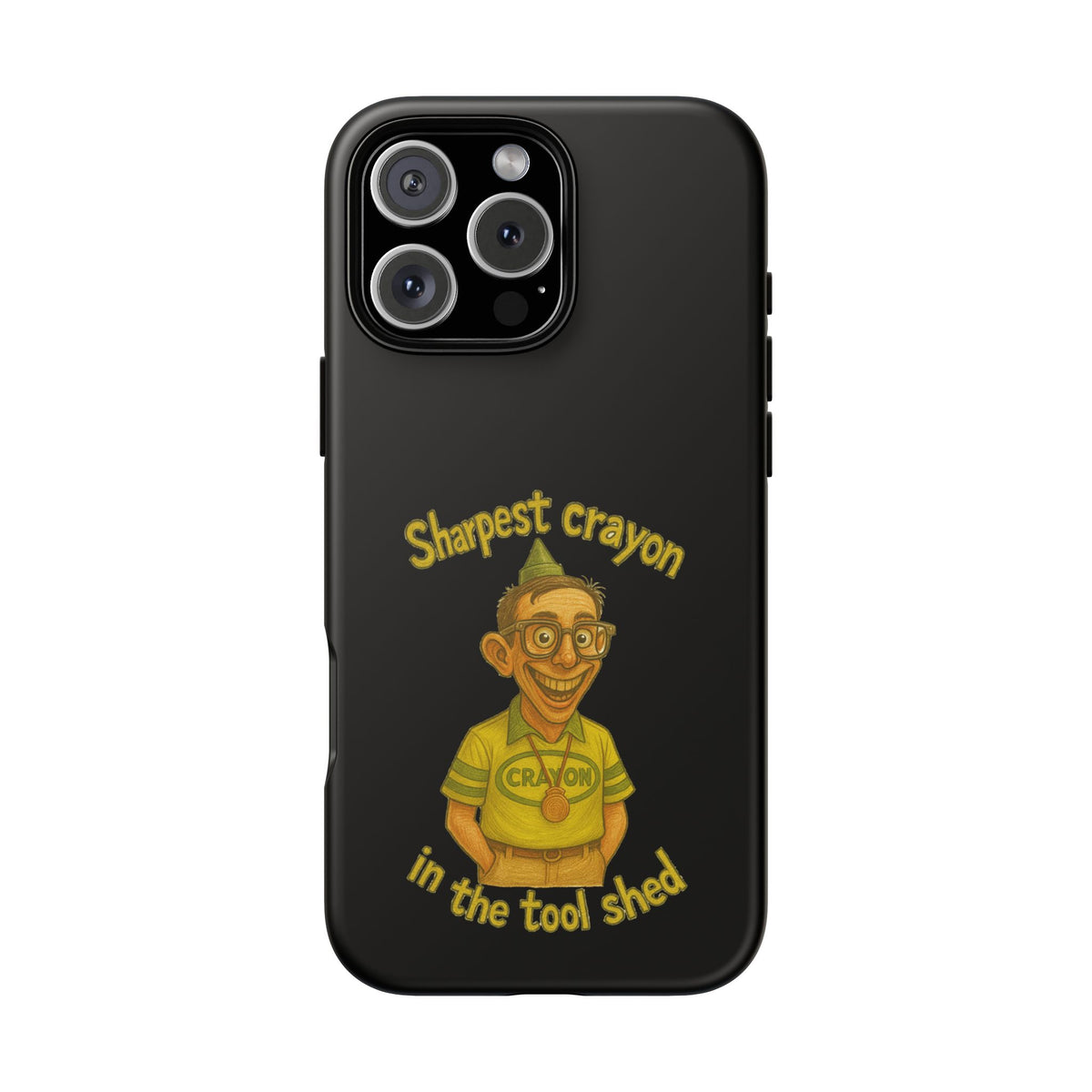 Phone Case — "Sharpest Crayon in the Tool Shed" Retro Teacher/Geek Protective Cover