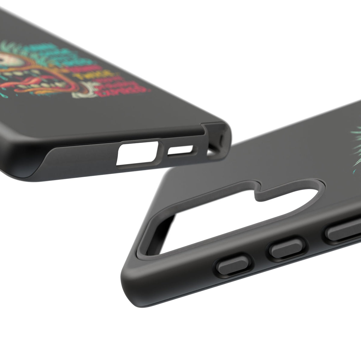 Phone Case — 'Yawn Once You're Tired, Yawn Twice You're Probably Expired' Retro Monster Graphic