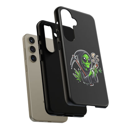 Reaper Alien Phone Case – Cute Grim Reaper Smoking Weed iPhone Case