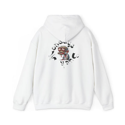 Hoodie - Funky Cartoon Skull Graphic Hoodie