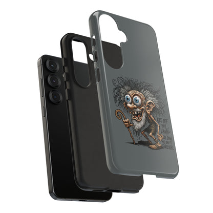 Phone Case — Funny Grumpy Troll Design: “Get Off My Lawn” Protective Cover