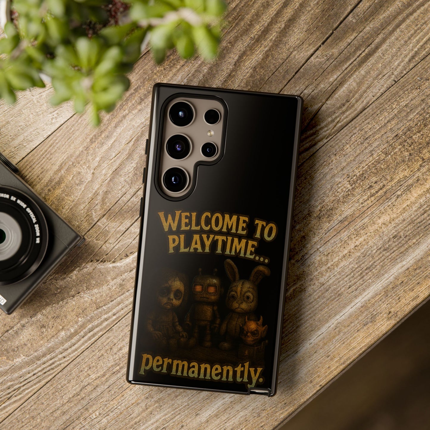 Phone Case — "Welcome to Playtime... Permanently." Horror Game Character Protective Case