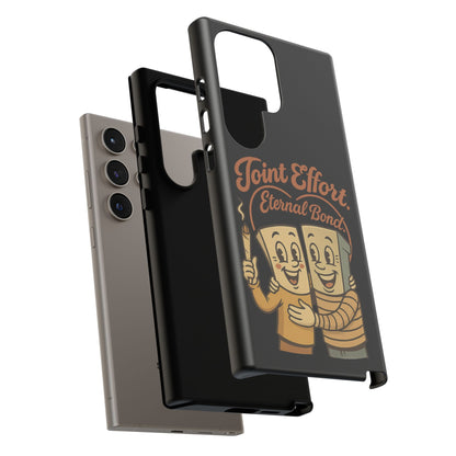 Phone Case — "Joint Effort Eternal Bond" Retro Cannabis Matchstick Design