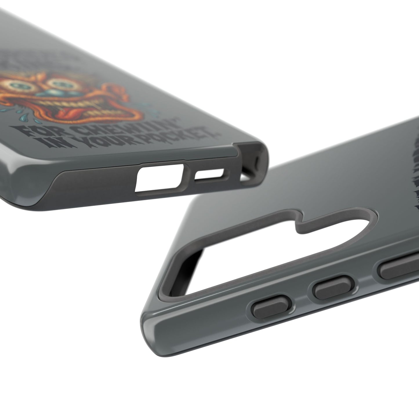 Phone Case — Retro Horror Graphic “The Fluoride’s Working” Shock Art