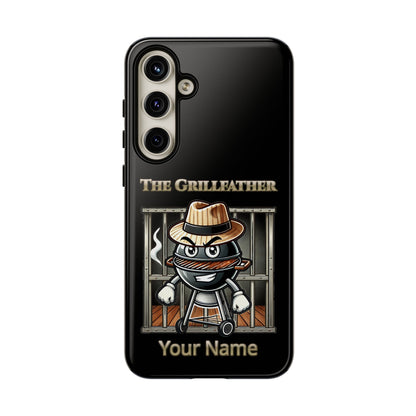 Grillfather Personalized Phone Case — Funny BBQ Smoker Design