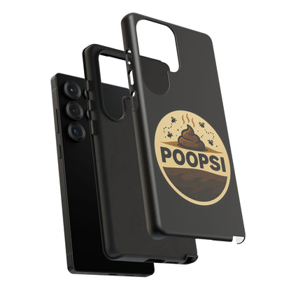 Phone Case — 'POOPSI' Funny Poop Logo Protective Cover