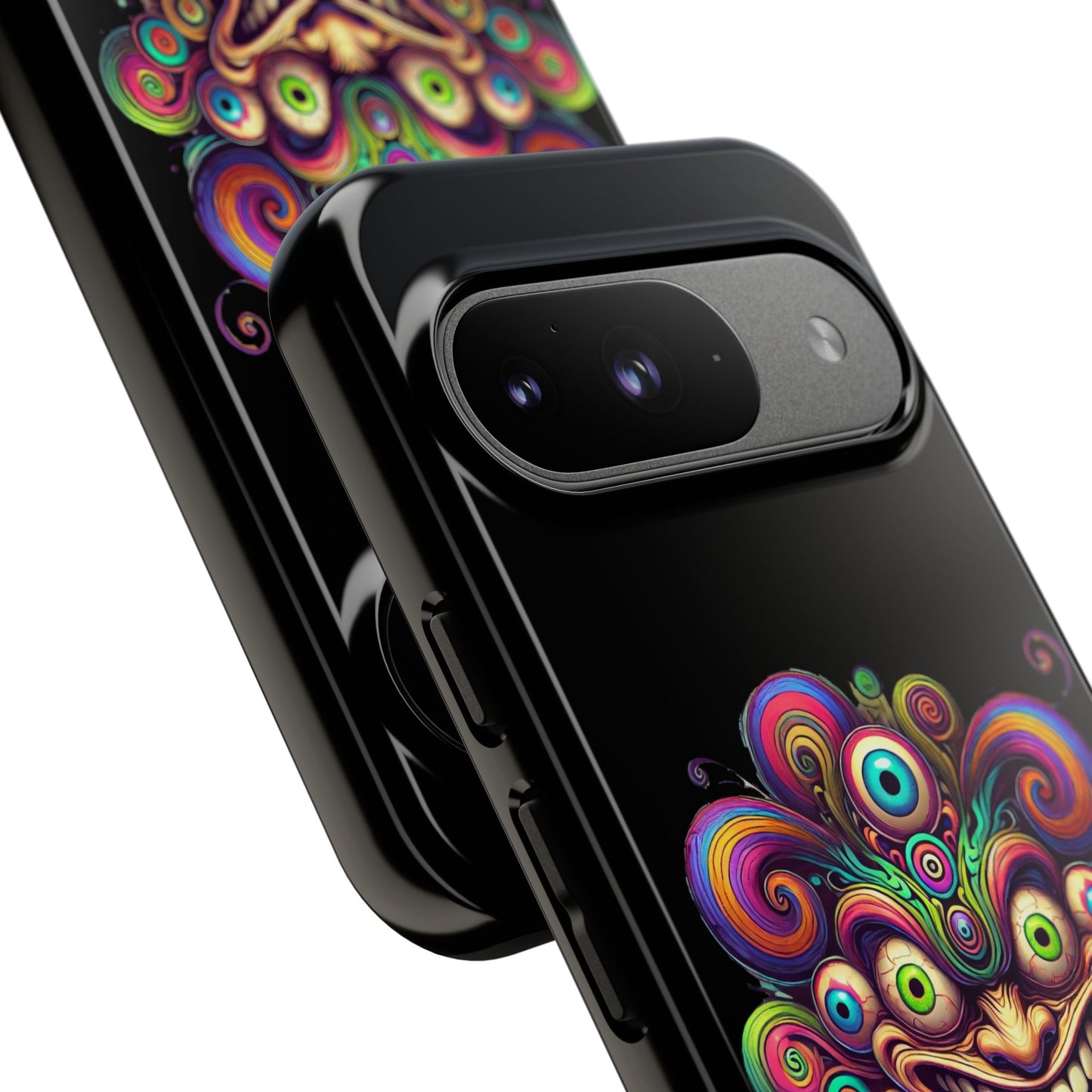 Psychedelic Jester Phone Case — Colorful Creepy Clown Tough Case