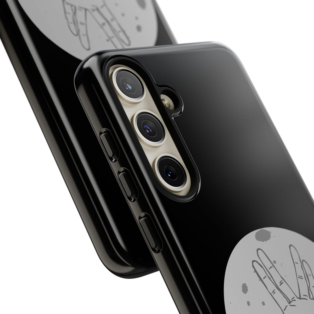 Spock Live Long Phone Case — Vulcan Salute Moon Graphic