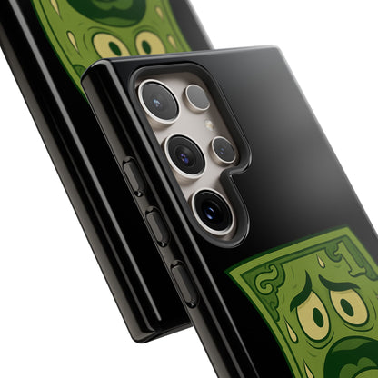 Phone Case — Funny Traumatized Dollar Bill Design ("I'm not dirty, I'm just traumatized")