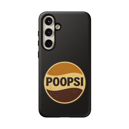 Poopsi Retro Logo Phone Case — Funny Vintage Soda-Inspired iPhone Cover