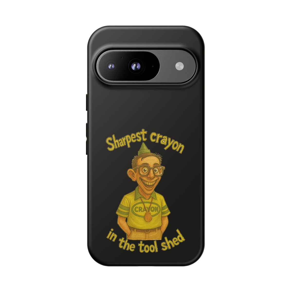Phone Case — "Sharpest Crayon in the Tool Shed" Retro Teacher/Geek Protective Cover