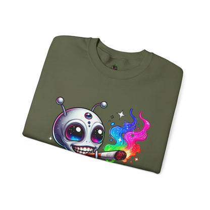 Stoned Alien Galaxy Crewneck Sweatshirt