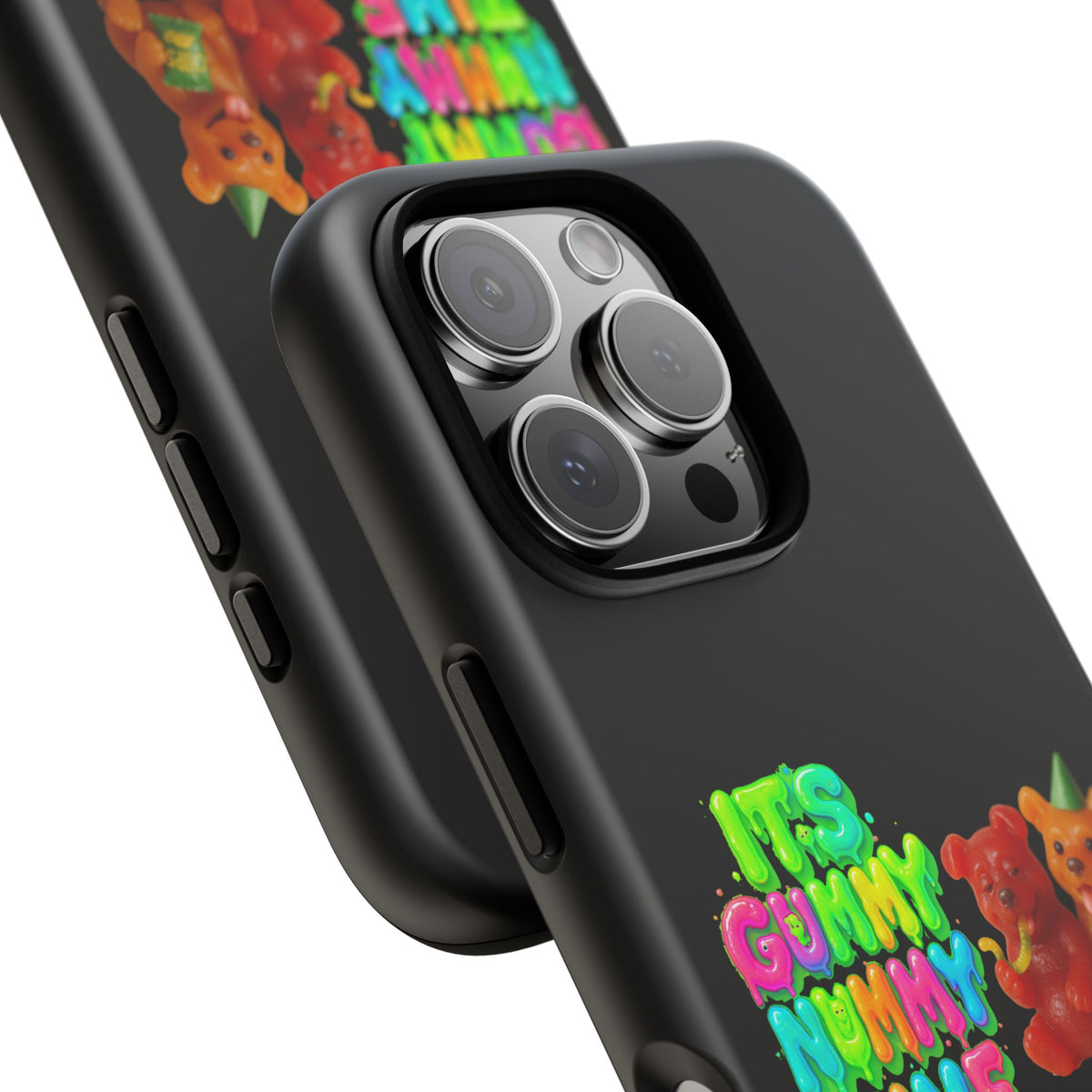 Phone Case — "It's Gummy Nummy Time" Colorful Gummy Bear Protective Case