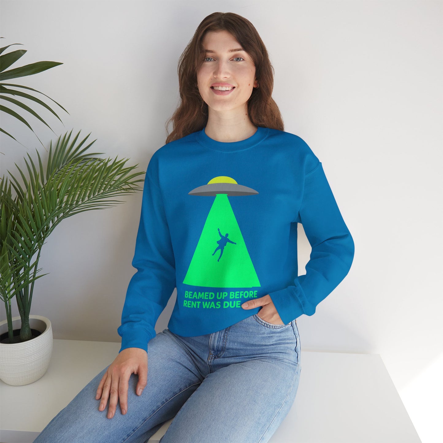 Beamed Up Rent-Dodger Crewneck Sweatshirt