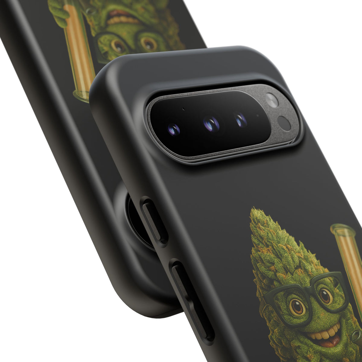 Phone Case — "Educated. Medicated. Elevated." Cute Bud Scientist Design
