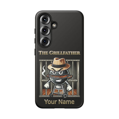 Grillfather Personalized Phone Case — Funny BBQ Smoker Design