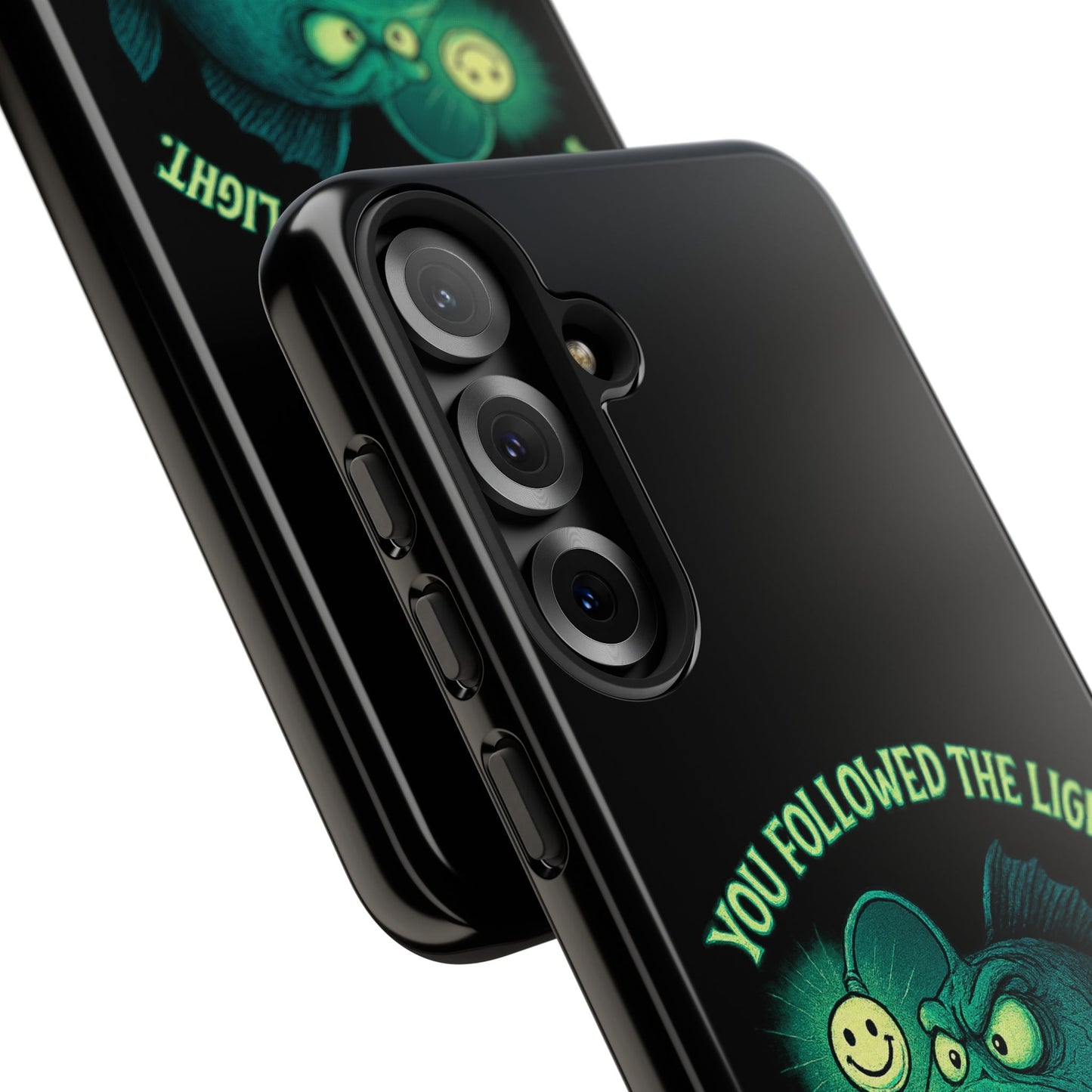 Anglerfish Phone Case – “You Followed The Light, That’s On You” Glow Horror Protective Case