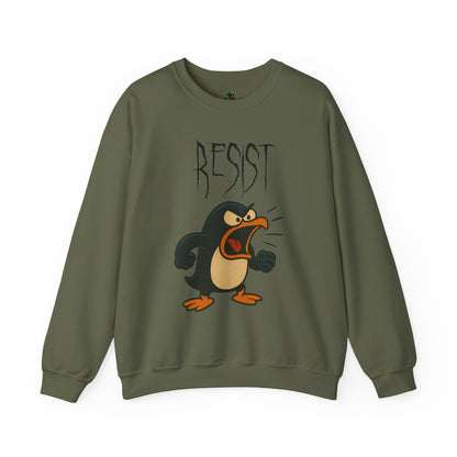Resist – Angry Penguin Crewneck Sweatshirt