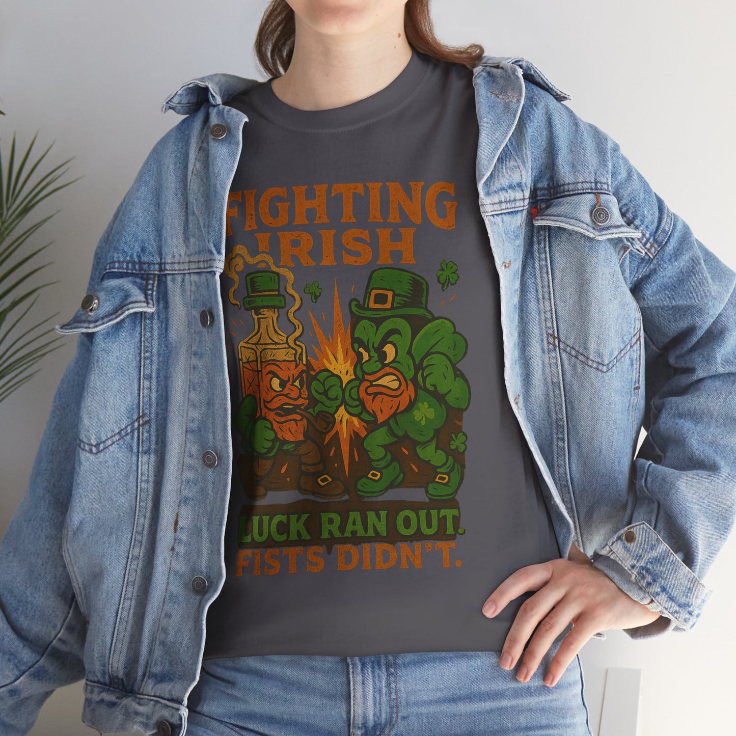 Fighting Irish leprechaun brawl T-Shirt | St. Patrick's Day boxing design