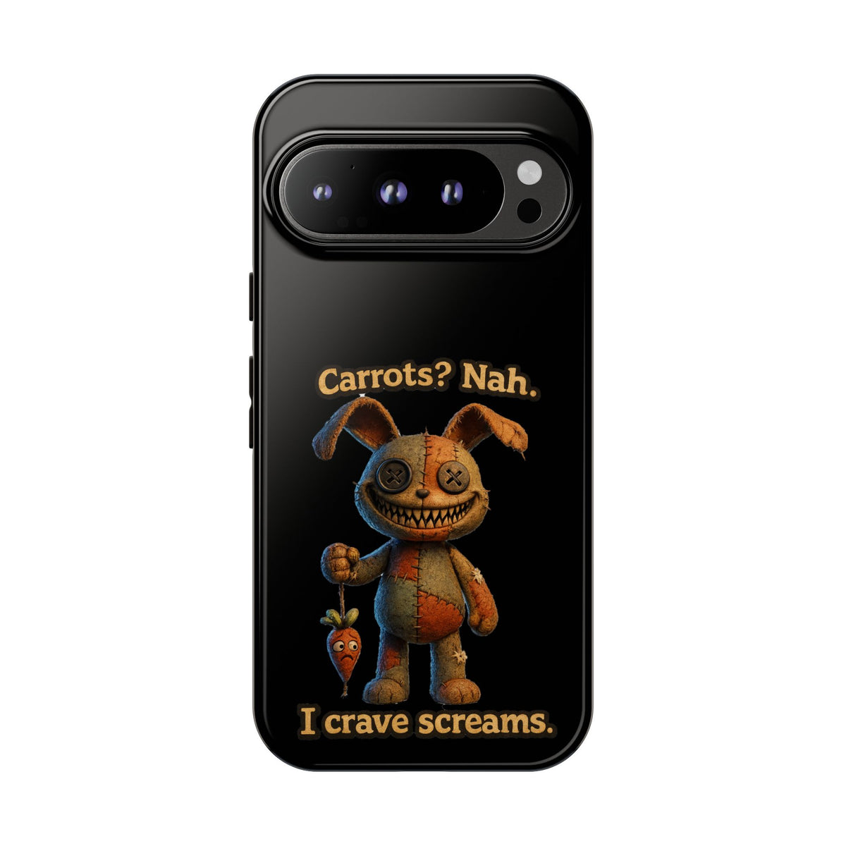 Phone Case — Creepy Bunny "Carrots? Nah. I crave screams." Horror iPhone Case