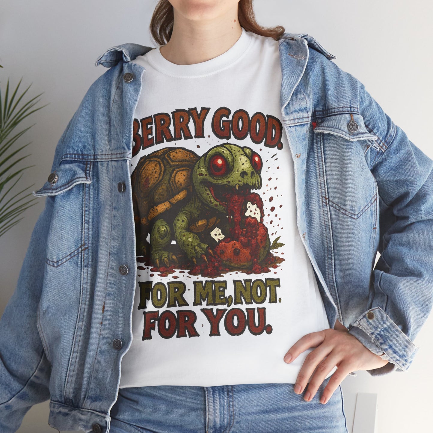 Berry Good Turtle T-Shirt | Cute Snack Stealing Turtle, Retro Graphic