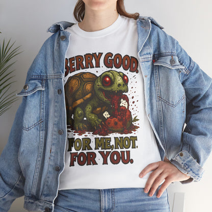 Berry Good Turtle T-Shirt | Cute Snack Stealing Turtle, Retro Graphic
