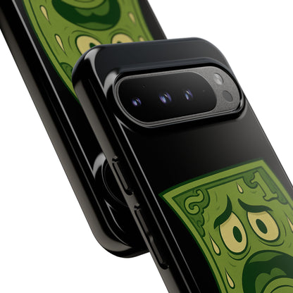 Phone Case — Funny Traumatized Dollar Bill Design ("I'm not dirty, I'm just traumatized")