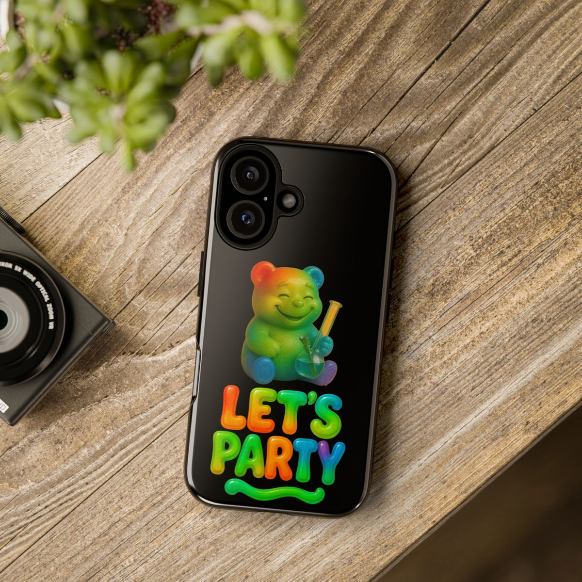 Let's Party Rainbow Bear Phone Case