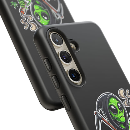 Reaper Alien Phone Case – Cute Grim Reaper Smoking Weed iPhone Case