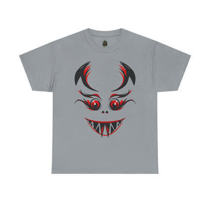 Creepy Grinning Demon Face T-Shirt | Halloween Horror Tee