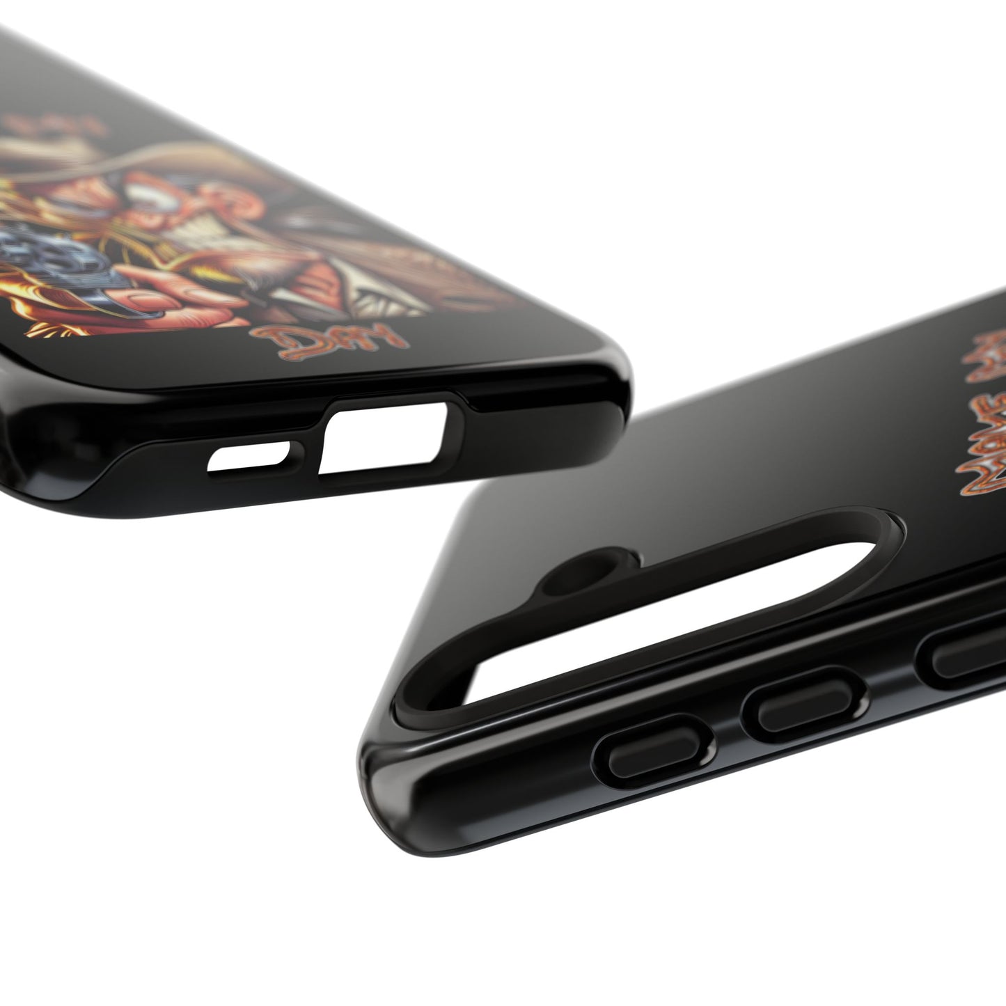 Phone Case - 'Make My Day' Cowboy Revolver Graphic Protective Case