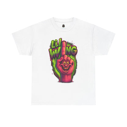 Lil’ Wing – Happy Middle Finger Monster Tee